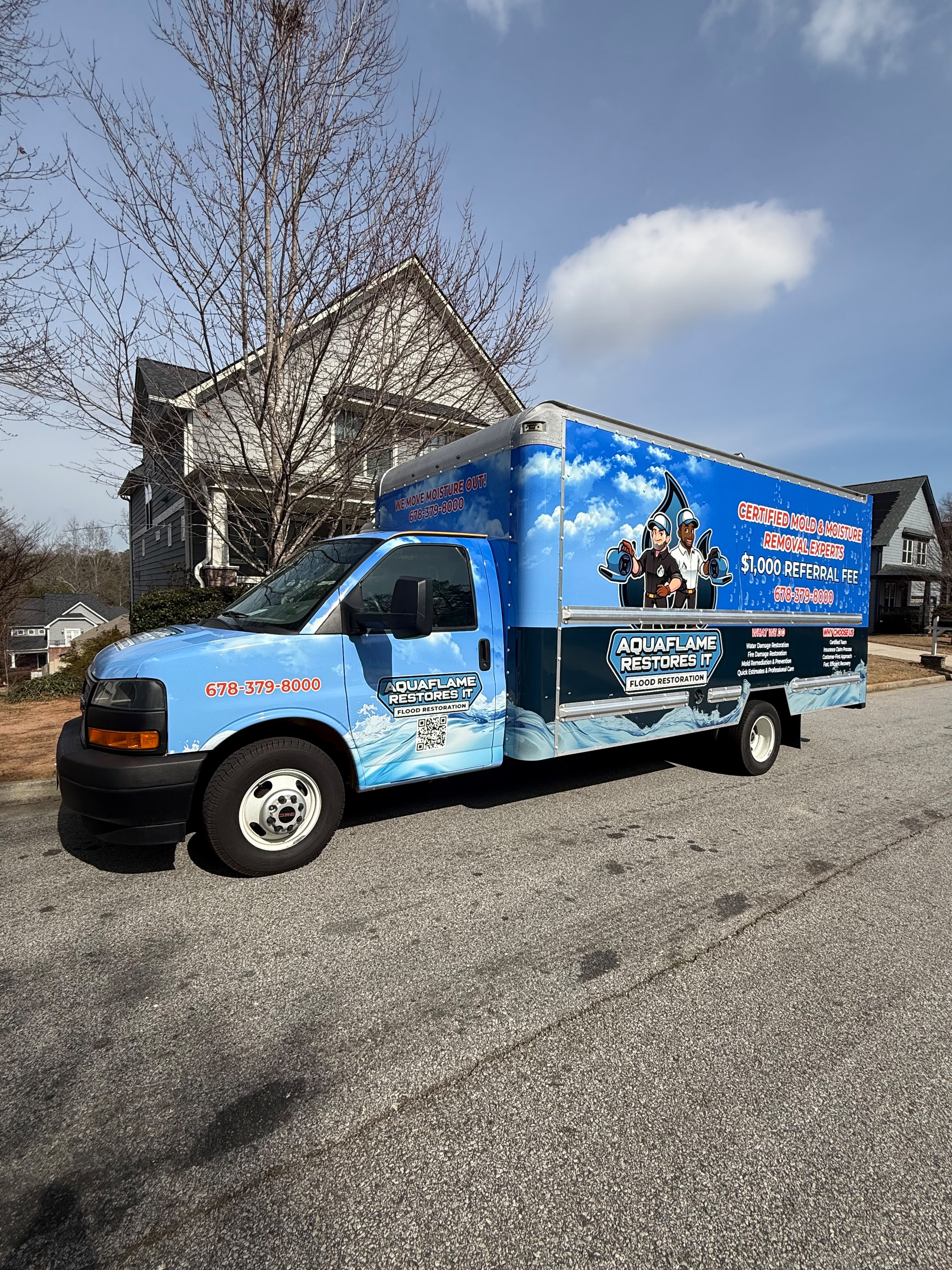 Aquaflame restoration truck
